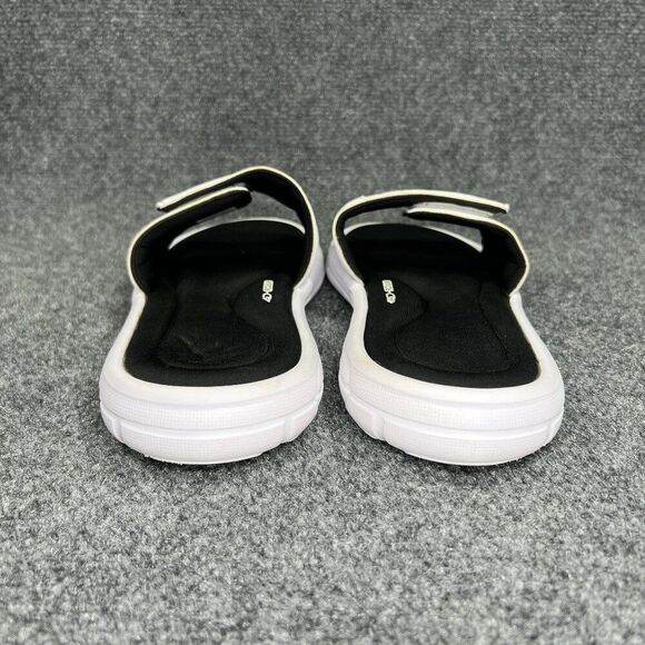 Under Armour Ignite 5 Sandals Men's Size 11 White Black Athletic Recovery Slides - Picture 5 of 9
